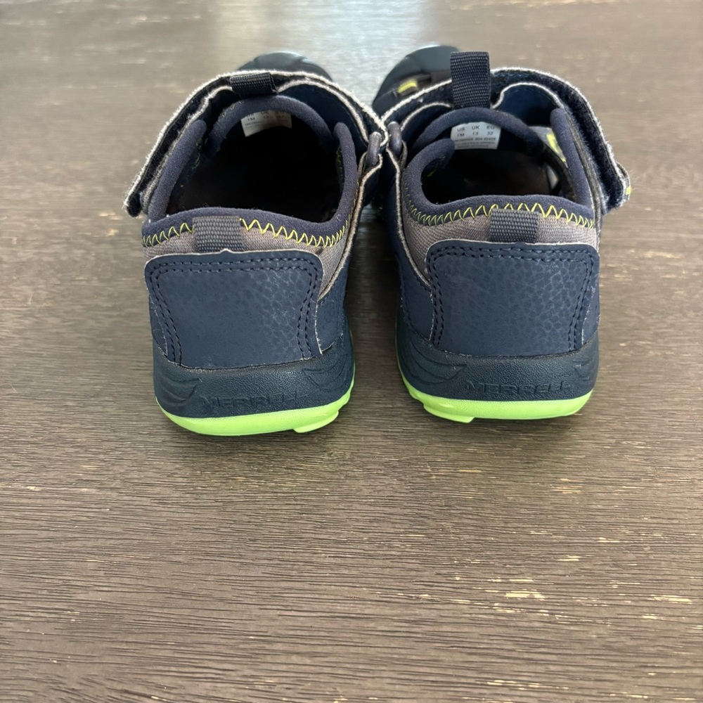 Merrell Kids' Navy and Neon Water Shoes - Picture 6 of 12